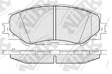 Колодки передні PN1524 NIBK