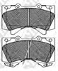 Колодки гальмівні дискові комплект PN1541 NIBK