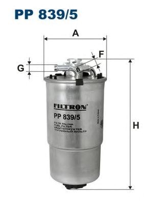 Filtron vw фільтр паливний polo ibiza fabia 1.4tdi 1.9tdi (195888/8) PP8395