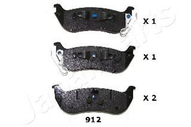 Задні гальмівні колодки PP912AF JAPANPARTS