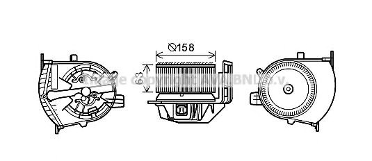 Вентилятор грубки RT8585 AVA
