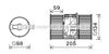 Двигун вентилятора пічки (обігрівача салону) RT8586 AVA