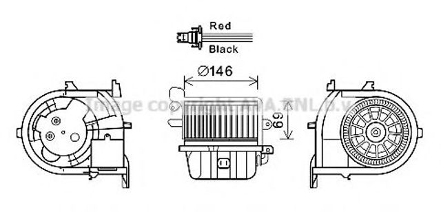 Вентилятор грубки RT8588 AVA