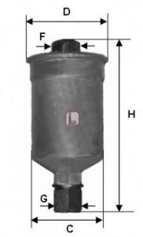 Фільтр паливний chery amulet (спецвикуп) S1659B
