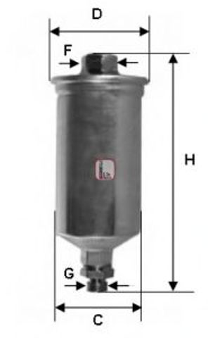 Фільтр паливний (спецвикуп) S1661B