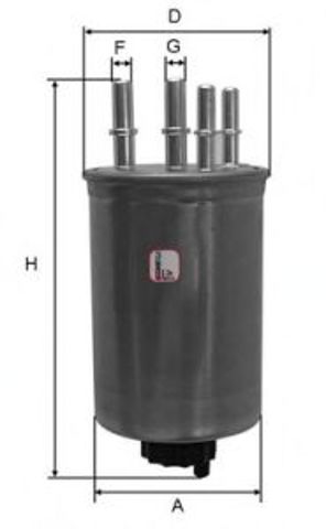 Фільтр тонкого очищення палива S4459NR SOFIMA