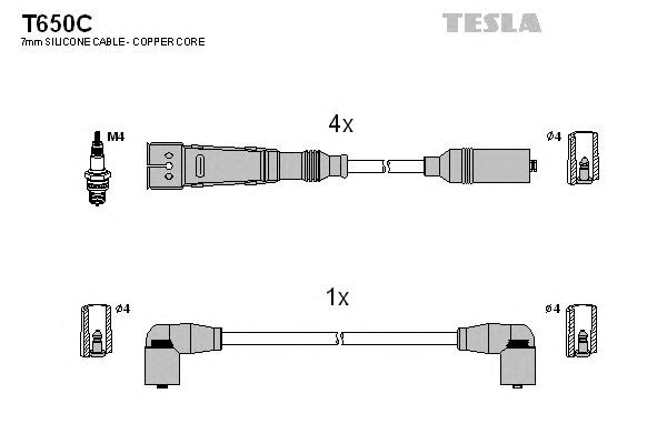 Дроти запалювання T650C TESLA
