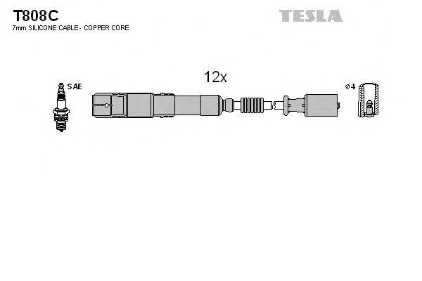 Дроти запалювання T808C TESLA