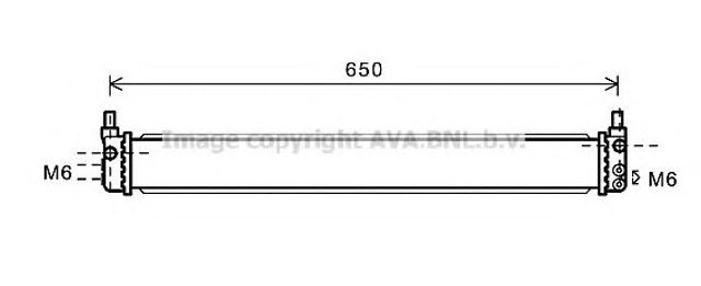 Радіатор охолодження двигуна, додатковий TO2602 AVA