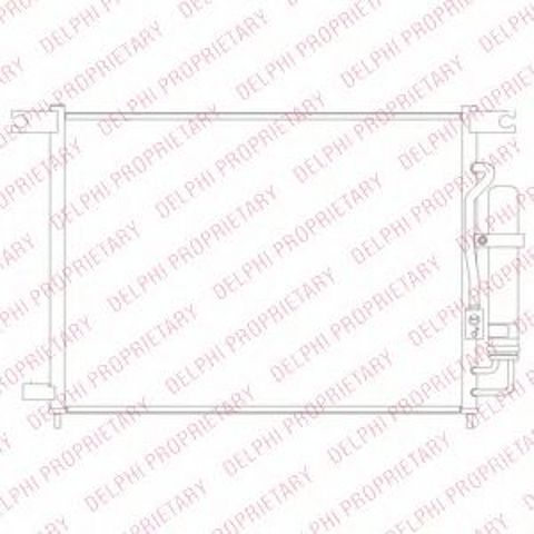 Радіатор охолодження кондиціонера TSP0225694 DELPHI