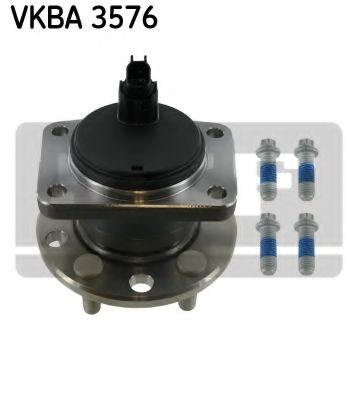 Підшипник призначений для монтажу на маточину, з елементами монтажу VKBA3576