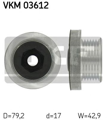 Інерційний шків VKM03612 SKF