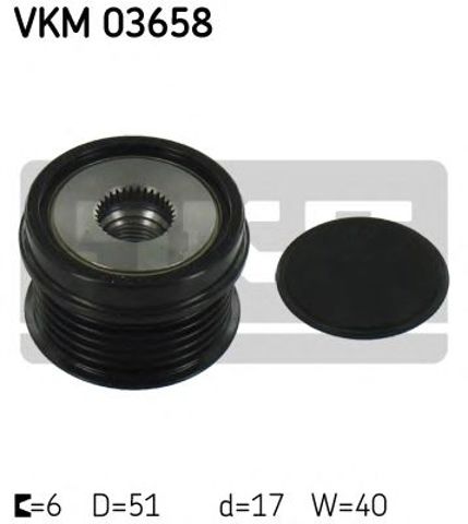 Обгонна муфта генератора VKM03658 SKF