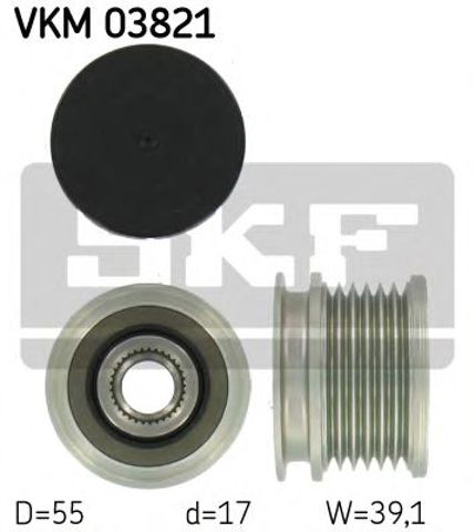Обгонна муфта генератора VKM03821 SKF