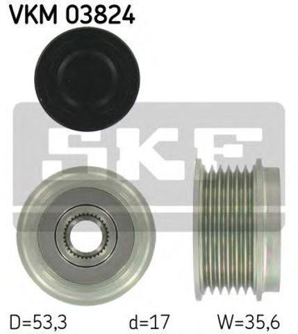 Обгонна муфта генератора VKM03824 SKF