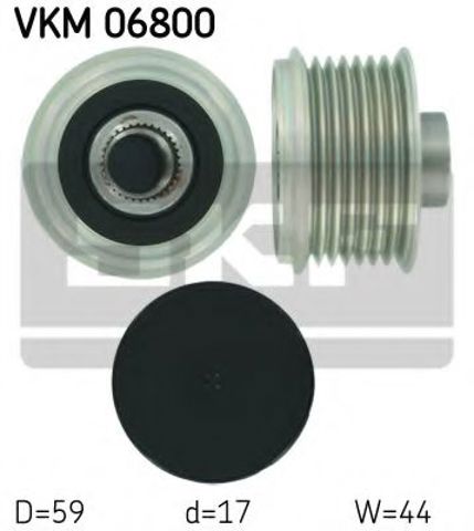 Шків генератора VKM06800 SKF