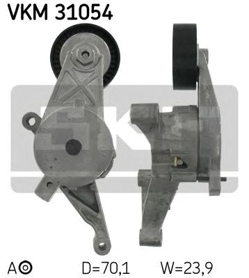 Натяжний ролик, поліклінового ременя (вир-во skf) VKM31054