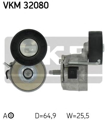 Натяжний ролик, поліклінового ременя (вир-во skf) VKM32080