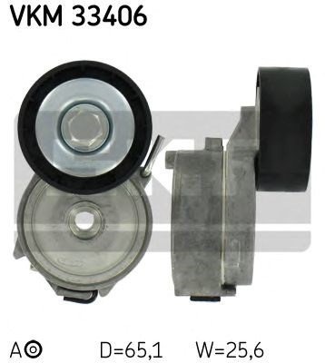 Vkm 33406 skf натягувач поліклинового ременя VKM33406