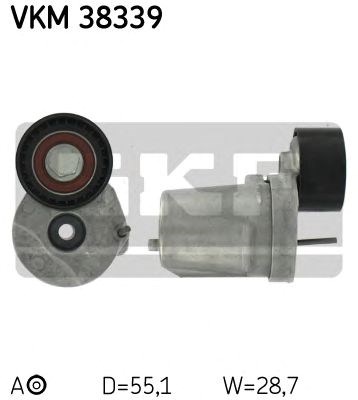 Натяжний ролик, поліклінового ременя (вир-во skf) VKM38339
