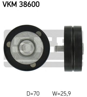 П-ль: bta (ролик приводного ременя гладкий, металевий з болтом кріплення) VKM38600