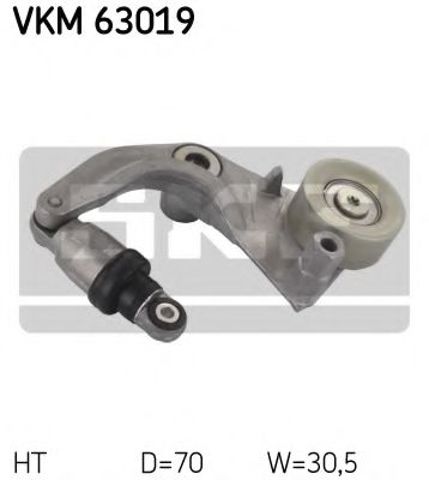 Натяжна планка поліклинового ременя VKM63019 SKF