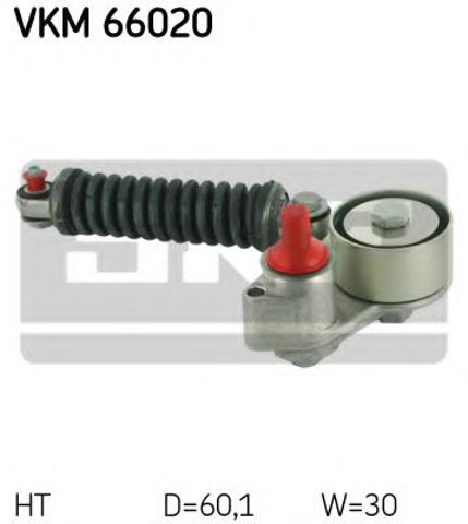 Натяжна планка поліклинового ременя VKM66020 SKF