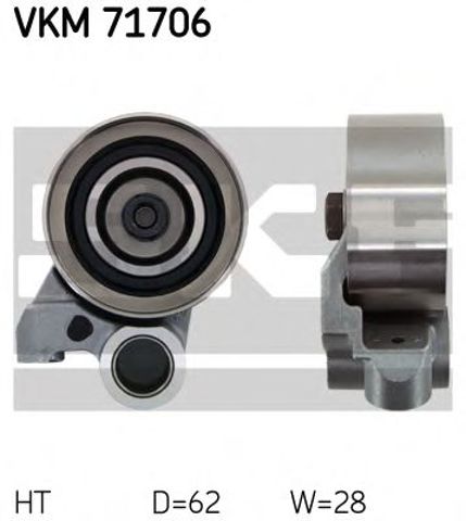 Натягувач ременя ГРМ VKM71706 SKF
