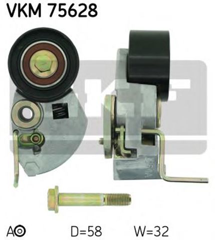 Натягувач ременя ГРМ VKM75628 SKF