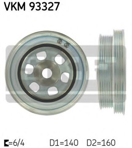 Шків колінвала VKM93327 SKF