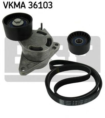 Ремінь приводний, агрегатів, комплект VKMA36103 SKF