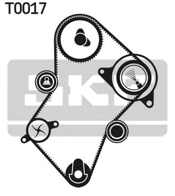 Водяной насос + комплект зубчатого ремня (пр-во skf) VKMC03244