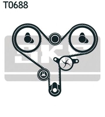 Комплект ГРМ VKMC91304 SKF