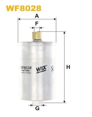 Фільтр паливний fram general motors audi vw (g3746) WF8028