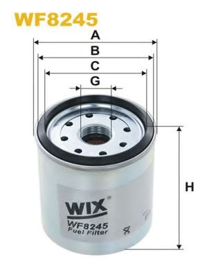 Elg5220 фільтр палива ( аналогwf8245/kc238d) WF8245
