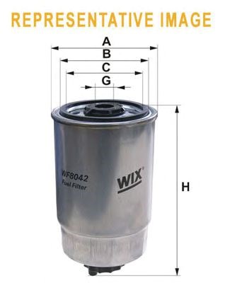 Фільтр паливний ducato/jumper/boxer 2.0/2.8 hdi з підігрівом WF8277
