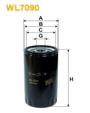 Фільтр оливний WL7090