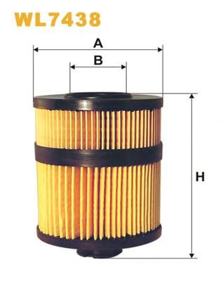 Elh4355 фільтр оливи ( аналогwl7438/ox563d) WL7438
