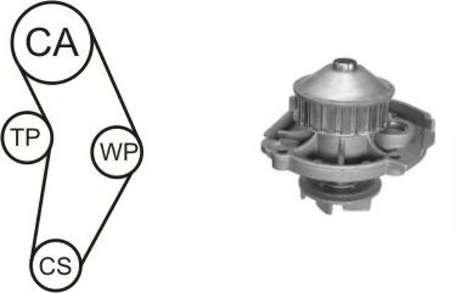 Ремінь ГРМ, комплект WPK152303 AIRTEX