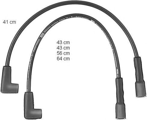 Комплект кабелів запалювання ZEF574