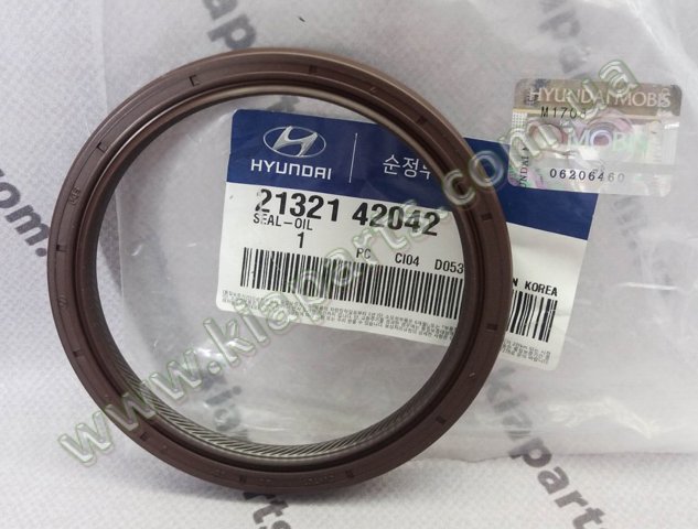 Сальник колінвала двигуна, задній 2132142042 HYUNDAI