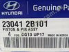Поршень з пальцем без кілець, STD 230412B101 HYUNDAI