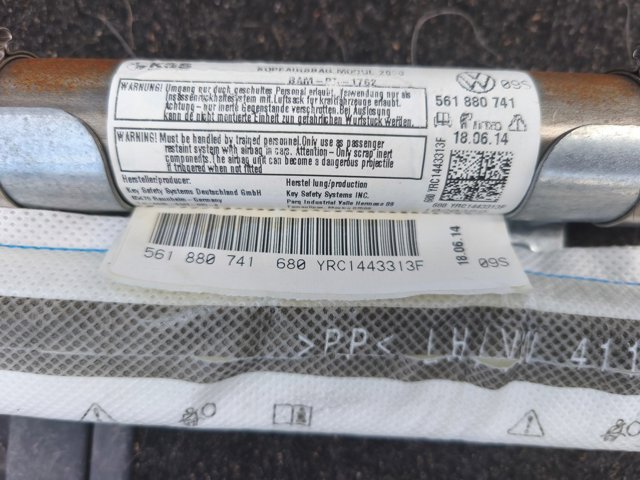 Подушка безпеки, шторка бічна, ліва, AIRBAG 561880741 VAG