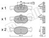 Колодки гальмівні дискові комплект 2200790 METELLI