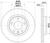 Гальмо дискове переднє 8DD355105531 HELLA