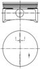 Поршень в комплекті на 1 циліндр, STD 99741601 KOLBENSCHMIDT