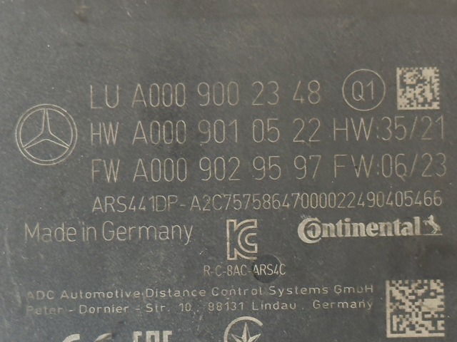Радарний датчик дистанції A0009002348 MERCEDES