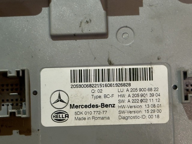 Блок керування сигналами SAM A2059006822 MERCEDES