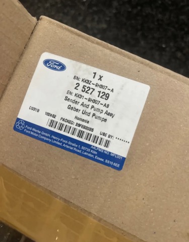 Модуль паливного насоса, з датчиком рівня палива 2527129 FORD