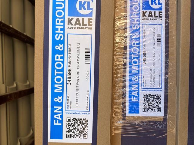 Дифузор радіатора охолодження, в зборі з мотором і крильчаткою 348595 KALE